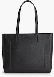 Calvin Klein Γυναικεία Τσάντα Shopper 'Ωμου Μαύρη