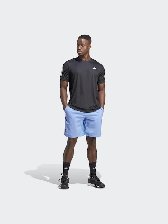 Adidas Club 3-Stripes Αθλητικό Ανδρικό T-shirt Μαύρο με Στάμπα