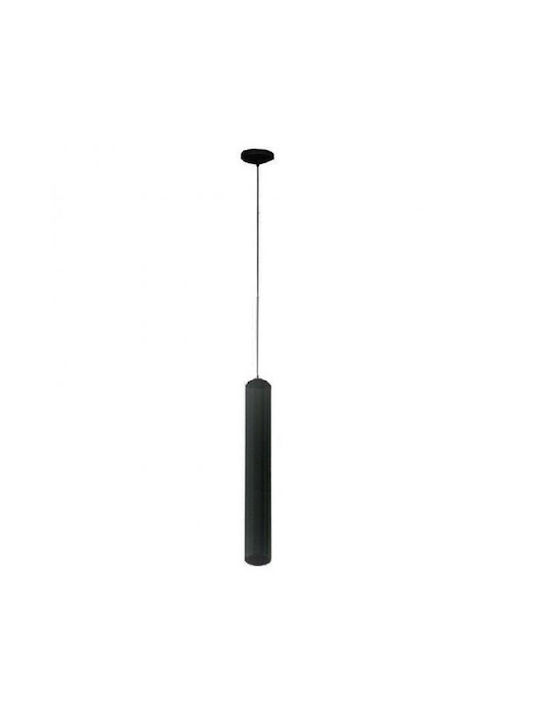 Μοντέρνο Κρεμαστό Φωτιστικό με Ενσωματωμένο LED σε Μαύρο Χρώμα