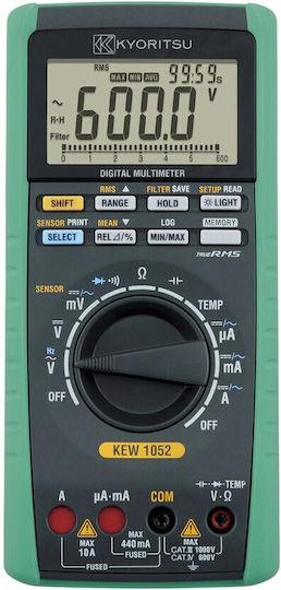 Kyoritsu Ψηφιακό Πολύμετρο με Καπασιτόμετρο True RMS με Buzzer με Μέτρηση AC / DC 1052