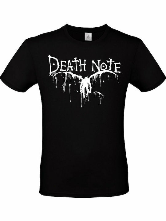 B&C T-shirt Death Note 02 σε Μαύρο χρώμα