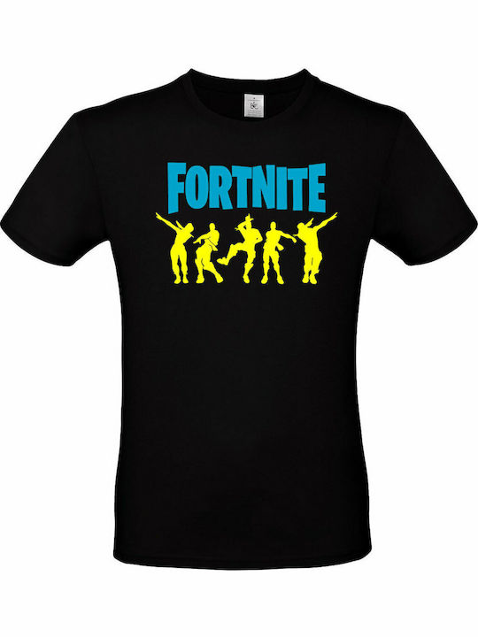 B&C Dance T-shirt Fortnite Schwarz