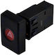 NTY Car Hazard Switch for Dacia Logan 8pin Black
