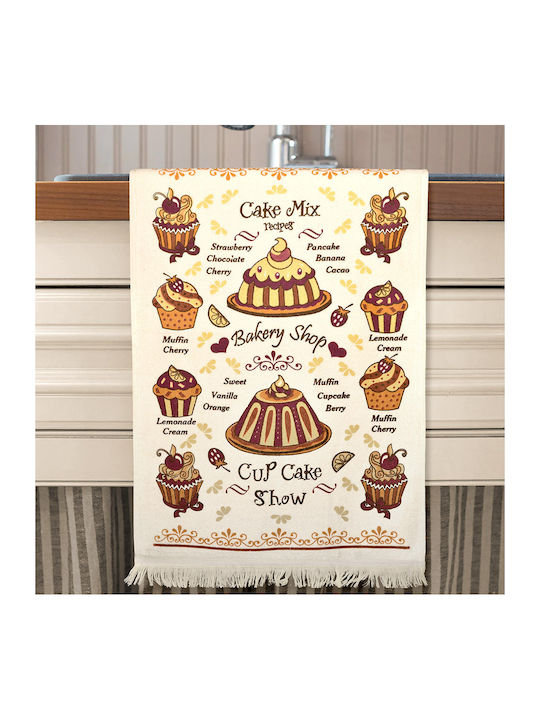 Lino Home Recipe Tea Towel 60x40cm 1pcs