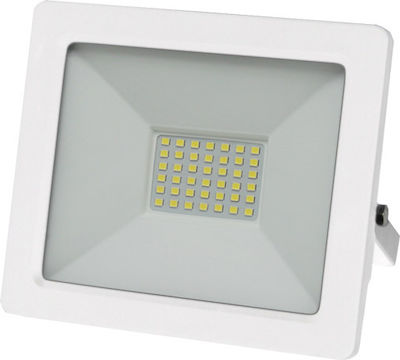 Adeleq Στεγανός Προβολέας LED 30W Θερμό Λευκό 3000K IP65