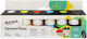 Mont Marte Liquid Craft Paints Set Multicolour for Porcelain and Glass 20ml 6pcs