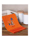 Silk Fashion Cat Kos Tea Towel from 100% Cotton in Orange Color 70x50cm 12pcs