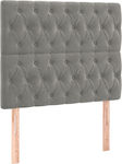 vidaXL Bed Headboard made of Wood Light Gray 90x7x118cm