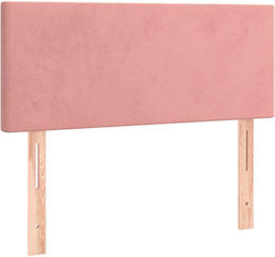 vidaXL Fabric Bed Headboard Pink 100x78cm