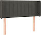 vidaXL Fabric Bed Headboard Dark Gray 103x88cm