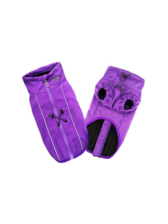 Pet Interest Active Outdoor Vest Purple Waterproof Dog Coat with 46cm Back Length