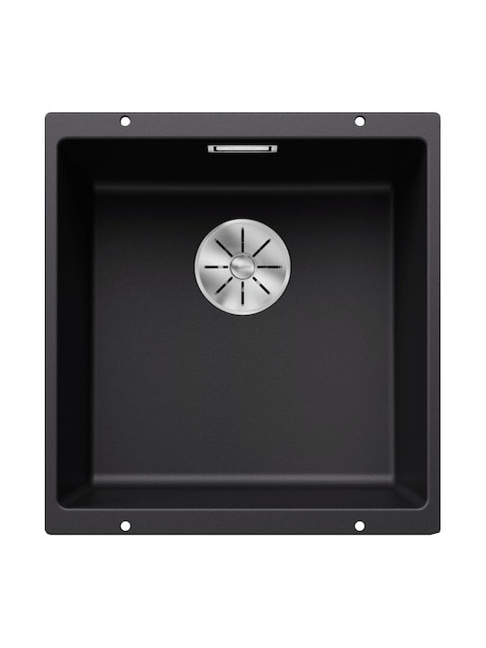 Blanco Subline 400-U 525990 Undermount Sink Synthetic Granite W40xD40cm Black
