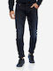 Men's Elastic Jeans Pants with Regular Fit Navy Blue