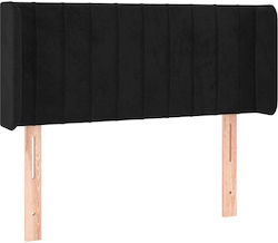 vidaXL Fabric Bed Headboard Black 103x88cm