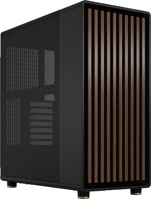 Fractal Design North Gaming Midi Tower Κουτί Υπολογιστή με Πλαϊνό Παράθυρο Charcoal Black