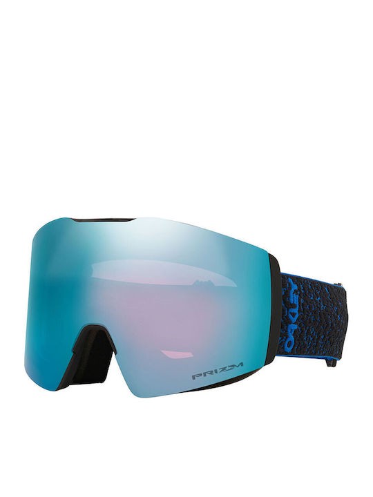 Oakley Fall Line Μάσκα Σκι & Snowboard Ενηλίκων Μπλε με Φακό Φιμέ σε Μπλε Χρώμα
