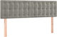 vidaXL Fabric Bed Headboard Light Gray 144x78cm
