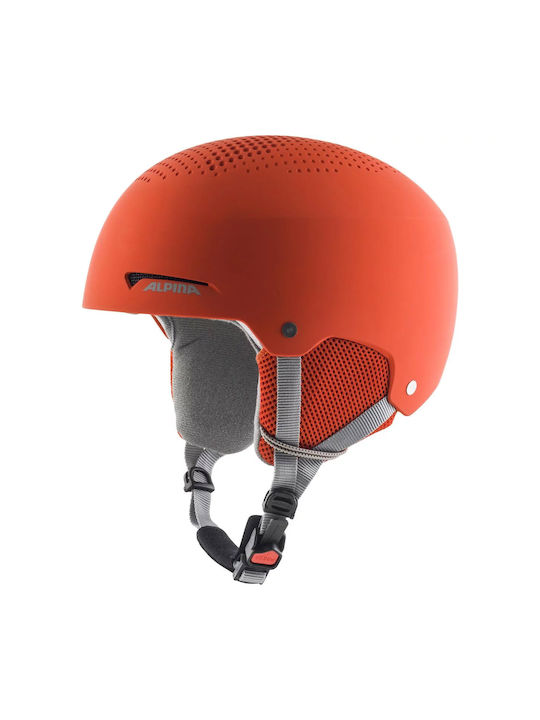 Alpina Zupo Junior Hi-EPS Παιδικό Κράνος για Σκι & Snowboard σε Πορτοκαλί Χρώμα