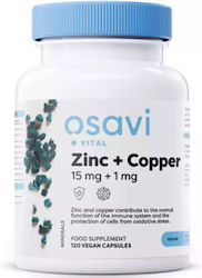 Osavi Zinc & Copper 120 вегетариански капсули Osavi Zinc & Copper 120 вегетариански капсули