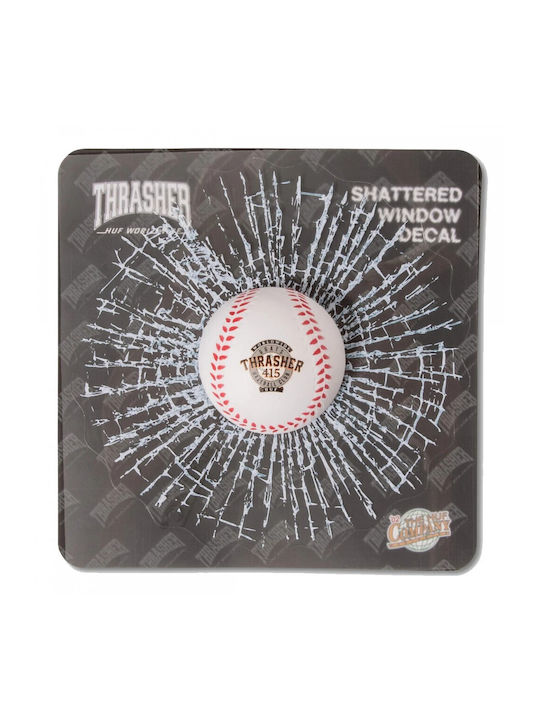 Διακοσμητικό Αυτοκόλλητο Τζαμιού Thrasher Grand Slam Ball 1τμχ 19x19εκ. HUF