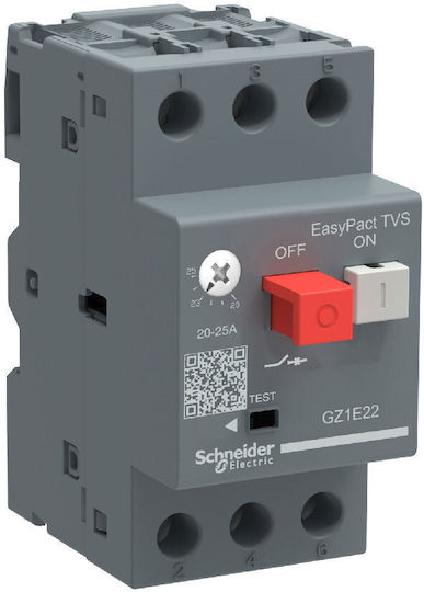 Schneider Electric EasyPact TVS Термомагнитни Индустриален превключвател GZ1E07