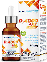 AllNutrition D3 4000 + K2 Vitamin 30ml AllNutrition D3 4000 + K2 Vitamin 30ml