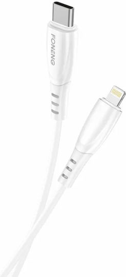 Foneng X75 USB-C zu Lightning Kabel Weiß 1m