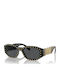Versace Unisex Γυαλιά Ηλίου με Μαύρο Κοκκάλινο Σκελετό και Γκρι Φακό