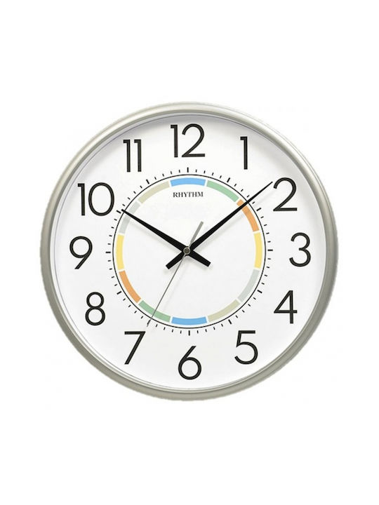 Rhythm Ρολόι Τοίχου Αθόρυβο Πλαστικό 31cm