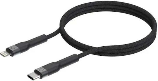LinQ Braided USB-C to Lightning Cable Μαύρο 2m (LQ48031)