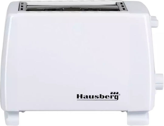 Hausberg Hausberg HB-150AB Тостер Двуместна 750W Бяла