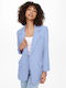 Only Long Women's Blazer Light Blue