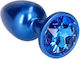 Toyz4lovers Butt Plug Pleasure Night Πρωκτική Σφήνα Μπλε 7cm