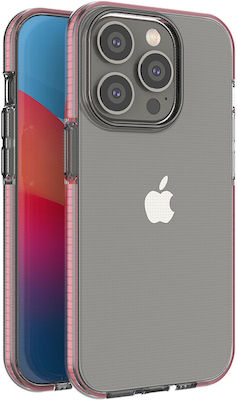 Hurtel Spring Back Cover Silicone 1mm Light Pinkαι (iPhone 14 Pro)