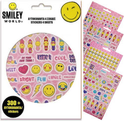 Diakakis Stickers Smiley World for Children 3++ Years Pink