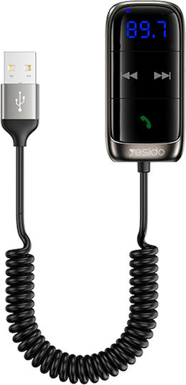 Yesido FM Transmitter Αυτοκινήτου με Bluetooth / USB
