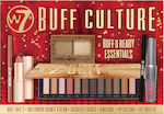 W7 Cosmetics Buff Culture Set de machiaj pentru Față, Ochi și Buze 6buc