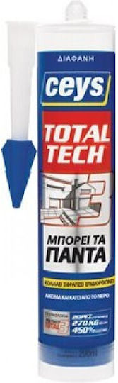 Ceys Total Tech Силиконово лепило Мастика Сив 290мл 1бр