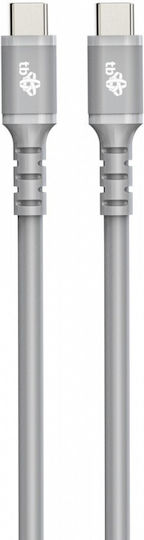 Tb Energy Cablu USB 2.0 USB-C Masculin - USB-C 100W Gri 1m AKTBXKUCC2SI10G