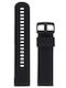 Diloy Straps Rubber Strap Black 22mm