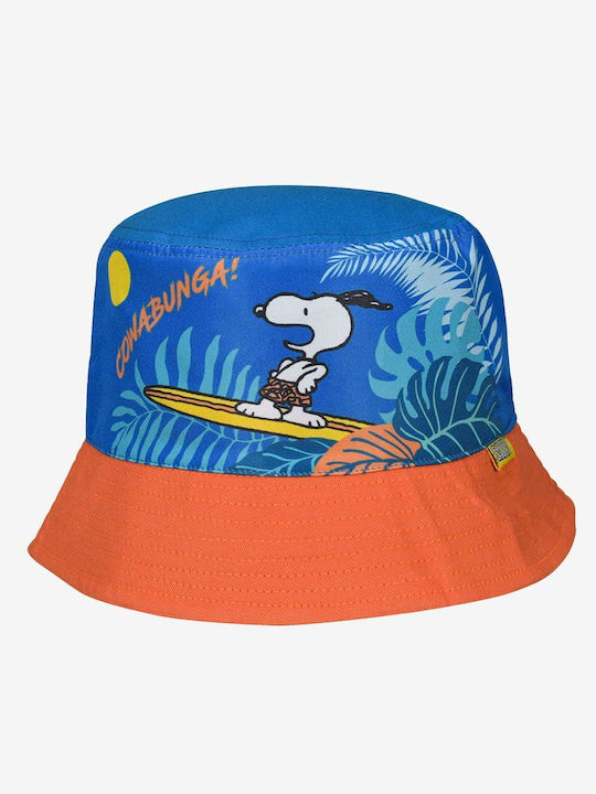 Stamion Παιδικό Καπέλο Bucket Υφασμάτινο Snoopy Cowabunga Μπλε
