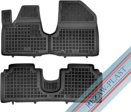Rezaw Plast Set of Front and Rear Mats 2pcs for Hyundai IONIQ 5 Black