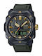 Casio Pro Trek Αναλογικό/Ψηφιακό Ανδρικό Ρολόι 52mm Solar με Μαύρο Καουτσούκ Λουράκι