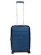 Airtex Paris UMQV47 Cabin Hard Blue Travel Suitcase with 4 Wheels Height 55cm