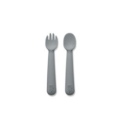 Interbaby Baby Spoon & Fork Set from Silicone B...