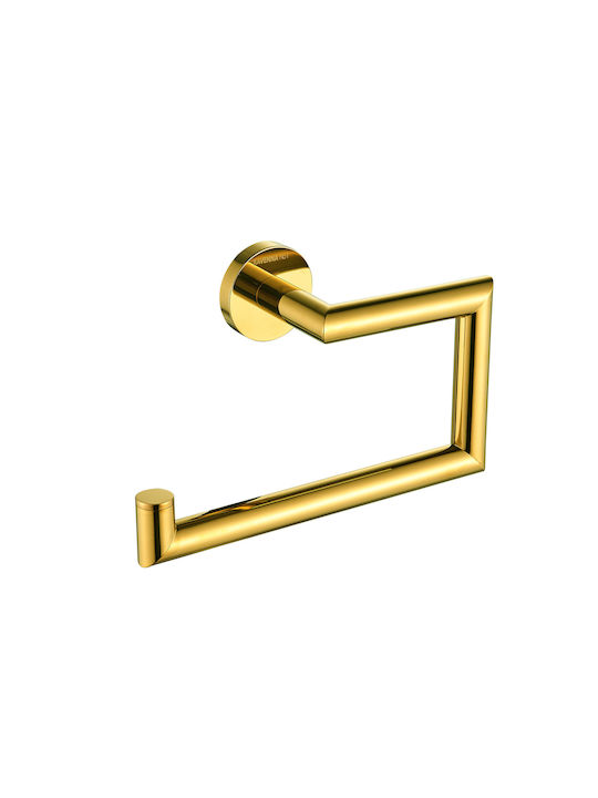 Ravenna Parthenon Single Wall-Mounted Bathroom Ring Gold