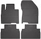 Frogum Set of Front and Rear Mats 4pcs Tray Type for Hyundai Santa Fe 2018 Black