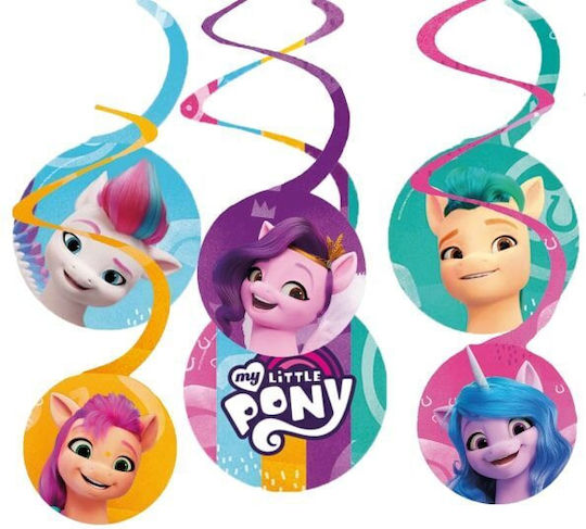 Amscan My Little Pony Hängendes Ornament für Party My Little Pony 6 Stück 61cm