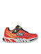 Elite Vorlo Kinder Sneakers mit Klettverschluss & Lichtern Rot