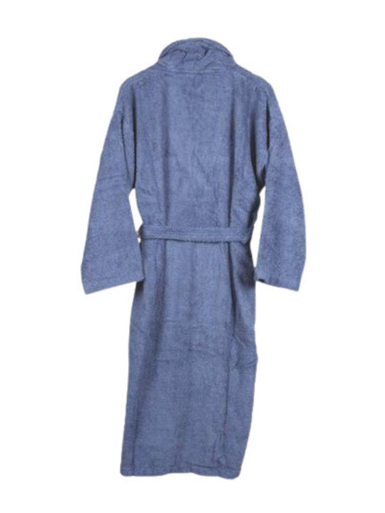 Flamingo Collar Bathrobe Denim